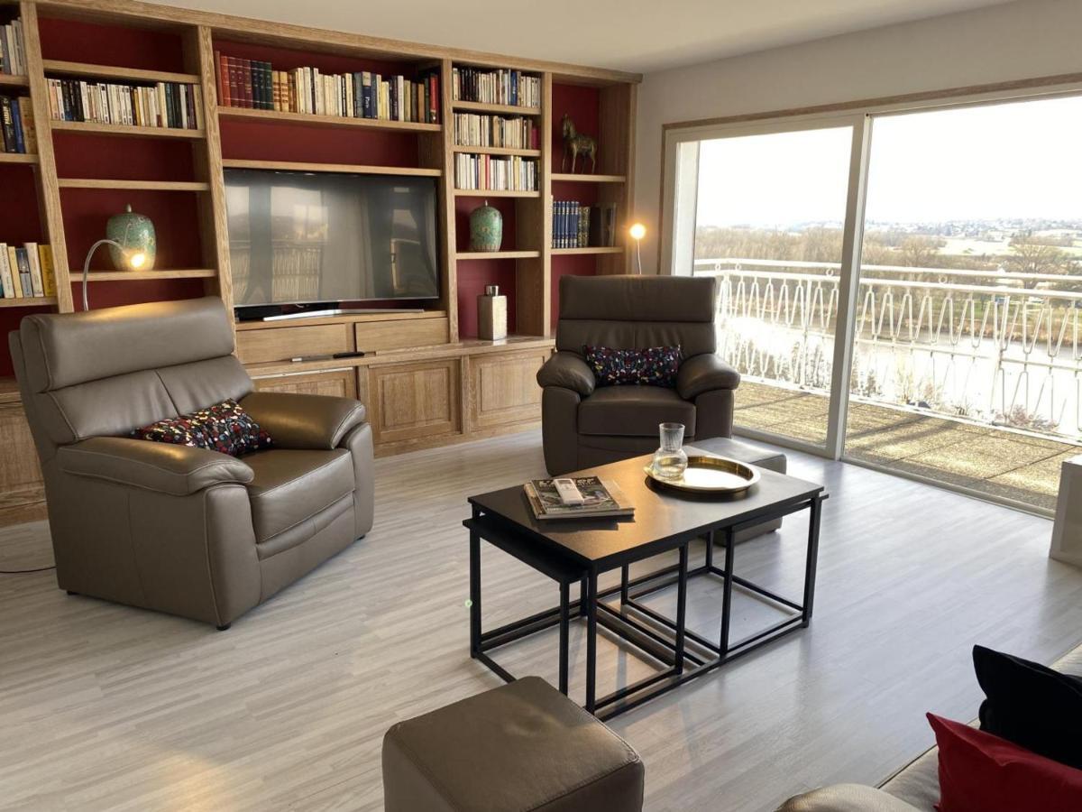 Appartement Panoramique Au Centre De Moulins Avec Terrasse, 2 Chambres, Et Equipements Modernes - Fr-1-489-412 Exteriér fotografie